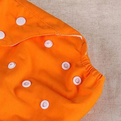 Reusable Baby, Toddler, Kids, Cloth Diaper, Washable Diapers, Orange NO5124