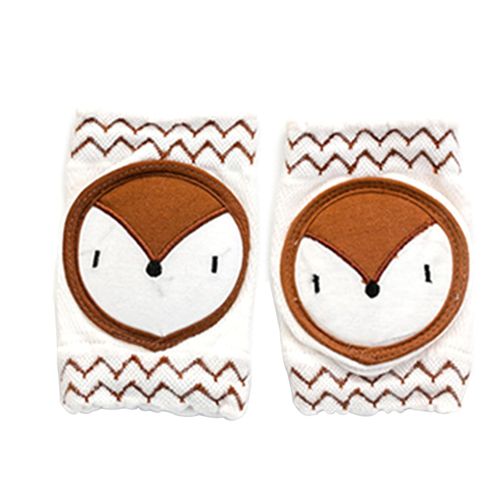 Baby Knee Mesh Protector for Crawling Unisex Baby Crawling Anti-Slip Knee Pad Toddler Safety Protective Cover Breathable,Brown Fox NO5114