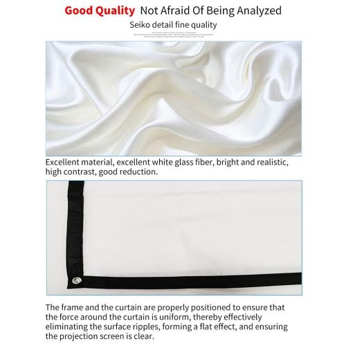 Projector Screen for Home Theater White Foldable