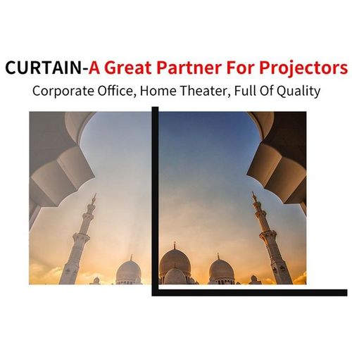 Projector Screen for Home Theater White Foldable