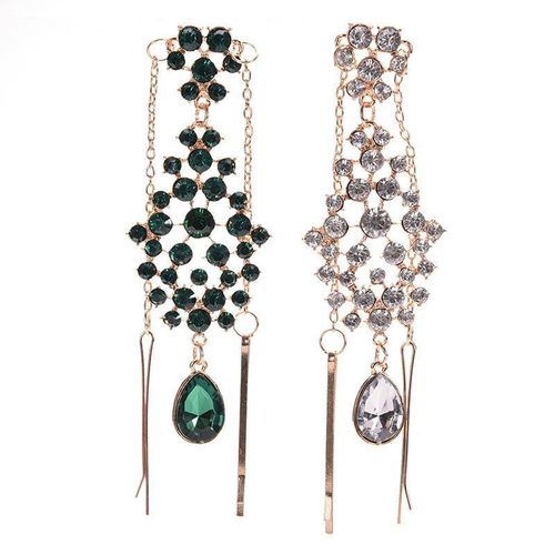 1pcs Hair Decoration Indian Boho Gold Color Chain Pearl Crystal Dress Headpiece For Women Hair Jewelry