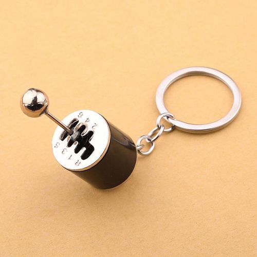 Unique Gear Keychain Speed Gearbox Keyring for Car Key Brake Disc Pendant Shock Absorber Keys Holder Chain Ring Lovely Gift-blue_Red