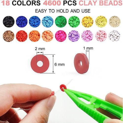 4170 Pieces Bead Accessories Kit DIY Polymer Clay Beads Set