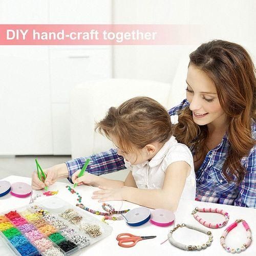 4170 Pieces Bead Accessories Kit DIY Polymer Clay Beads Set