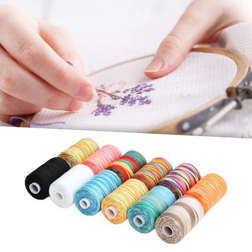 12 Pieces Sewing Thread Set Polyester Thread Spools For