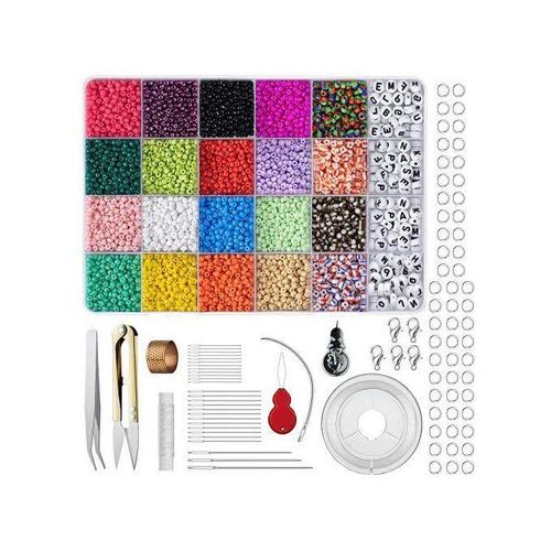 BAOWI 10000 Pcs 240 Glass Seed Beads For Jewelry Making Supp