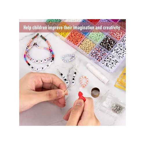 BAOWI 10000 Pcs 240 Glass Seed Beads For Jewelry Making Supp