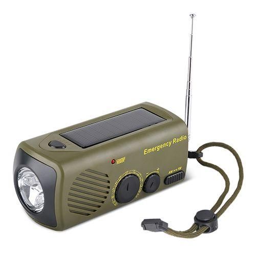 Outdoor Emergency Radio Portable Solar  Hand Crank USB