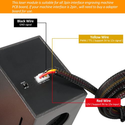 80W Alloy Laser Module Laser Engraving Module Laser Head