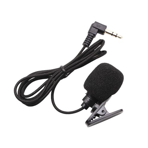 Mini Clip-on Lapel Microphone Convenient to Use Easy Plug & Play Design Suitable for Vlogging Mobile Phone,Nylon Cord Collar Clip Headset NO5238