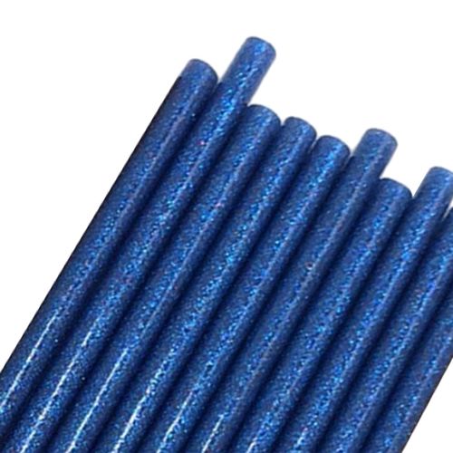 10x Colored Hot Melt Glue Sticks 7mm Colored For DIY Blue