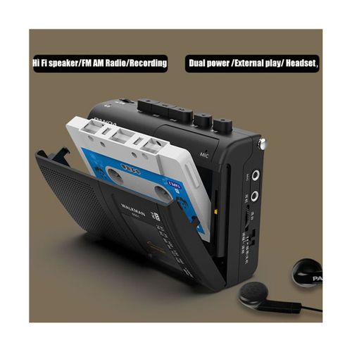 Panda 6501 Tape AM/FM Radio Retro Cassette Music Player Wal