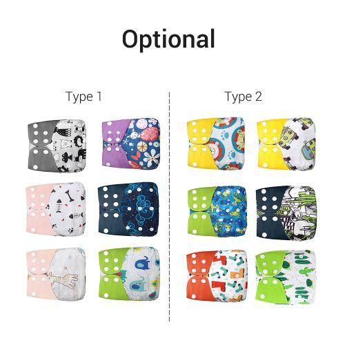 Baby Cloth Diapers Pack Of 6 Adjustable Washable Resuable