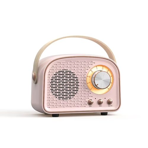 DW21 Retro Bluetooth Speaker, Wireless Portable 3D Stereo Subwoofer With FM Radio