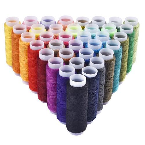 39 Colors Set Full Polyester Yarn Sewing Thread Roll Machine Hand Embroidery 150 Meter Each Spool Durable For Home Sewing Kit