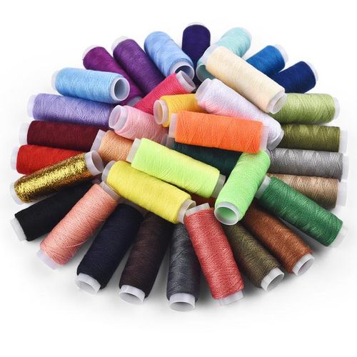 39 Colors Set Full Polyester Yarn Sewing Thread Roll Machine Hand Embroidery 150 Meter Each Spool Durable For Home Sewing Kit