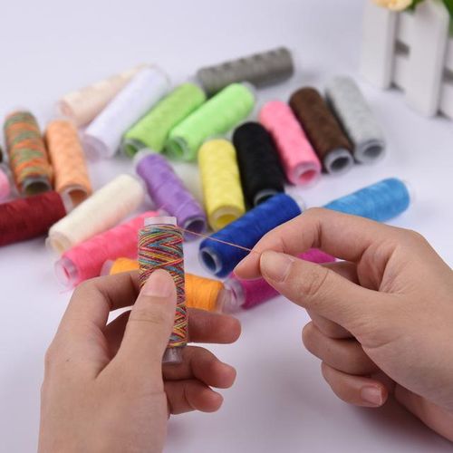 39 Colors Set Full Polyester Yarn Sewing Thread Roll Machine Hand Embroidery 150 Meter Each Spool Durable For Home Sewing Kit
