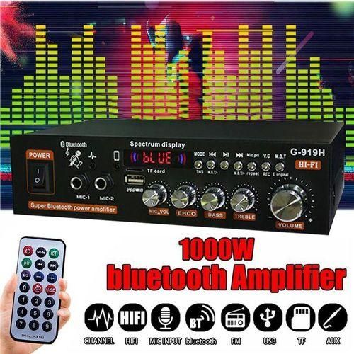 G919H 1000W Home Power Amplifiers Audio Bluetooth Amplificador Subwoofer Speakers Theater Audio Sound System 220V110V FM USB