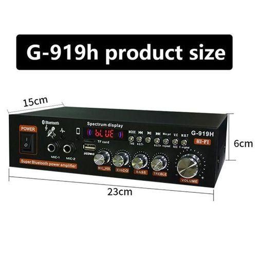 G919H 1000W Home Power Amplifiers Audio Bluetooth Amplificador Subwoofer Speakers Theater Audio Sound System 220V110V FM USB