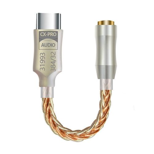 CX31993 HiFi USB DAC Type C To 3.5mm Headphone Amplifier Audio Decoder IEM AMP Mobile Phone Adapter