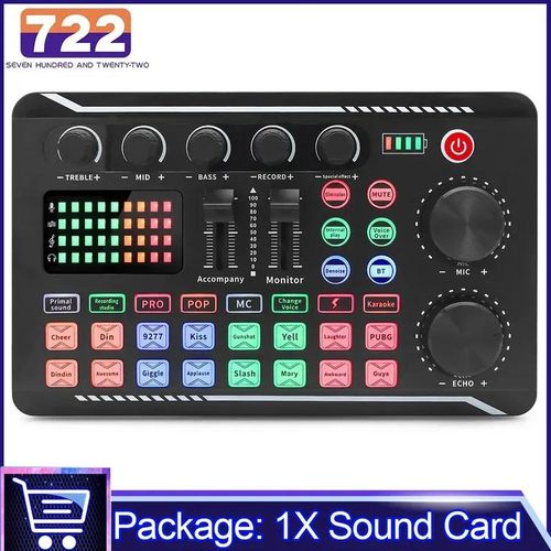 F998 Sound Live Cards Microphone Computer PC dj Mixing Console Professional Studio Recording Kit Podcast Accessories Parts