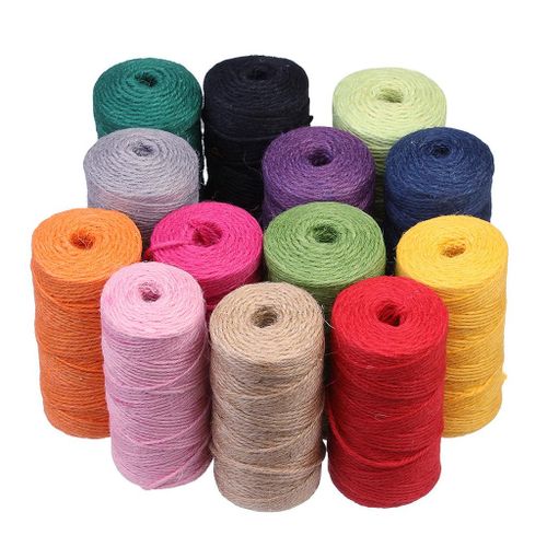 Natural Jute Rope Jute Burlap Twine String Rope Cord DIY Photo Blue