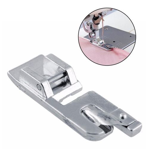 Rolled Hem Foot For Brother Janome Singer Silver Bernet Metal Foot Patchwork Hem Feet Sewing Machine Accessories Tools