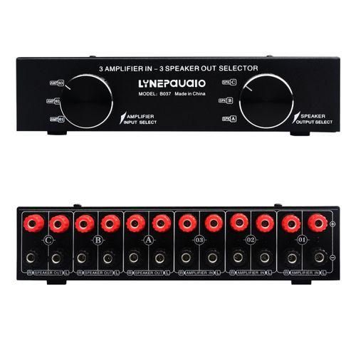 3 In 3 Out Power Amplifier Speaker Switcher B037