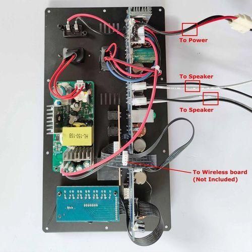 Super Quailty 12220V Digital Bluetooth 2.0 Stereo 2150W 300W Amplifier Board For 818 Inch Speaker With Microphone Guitar InWITHOUT Plug
