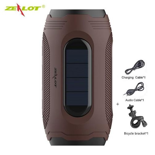A4 Bluetooth Music Bass Speaker Waterproof Portable Outdoor Led Wireless Array Speaker Support Solar Charging Tf Card Fm Radio