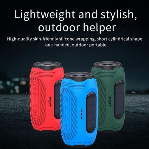 A4 Bluetooth Music Bass Speaker Waterproof Portable Outdoor Led Wireless Array Speaker Support Solar Charging Tf Card Fm Radio