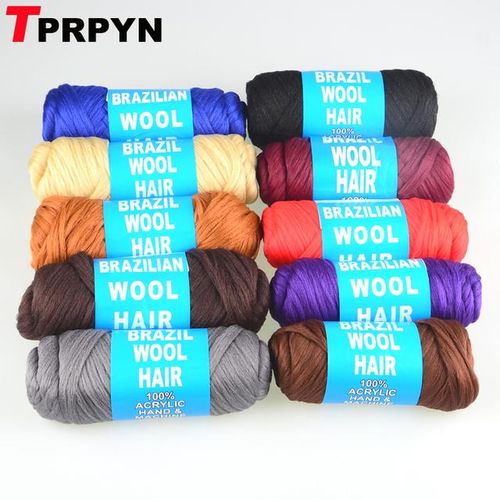 5pcs/lot Brazil Brazilian Wool Hair For Braiding Desire For Hair Yarn African Wig Hair Yarn Braid Hair Dreadlock Desire For Hair