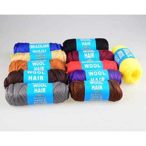 5pcs/lot Brazil Brazilian Wool Hair For Braiding Desire For Hair Yarn African Wig Hair Yarn Braid Hair Dreadlock Desire For Hair