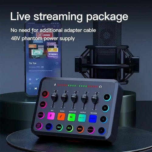 F11 Sound Live Cards Computer PC Mixing Console Professional Studio Recording Kit Podcast Accessories Parts