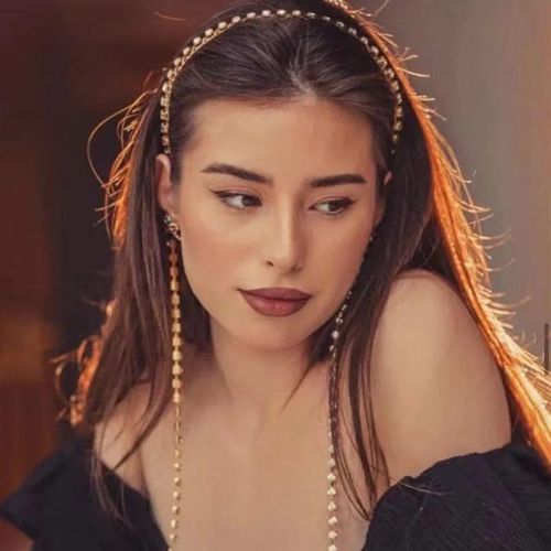 Able Long Tassel Headband Rhinestone Jewelry Suitable For Female Brides Crystal Headdress With Total Length Of 40cm