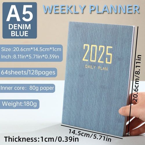 2025 Agenda Book A5 Notebook With Calendar To Do