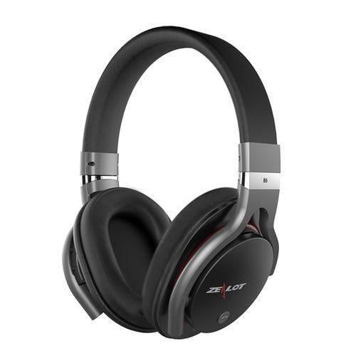 ZEALOT B5 Stereo Wired Wireless Bluetooth 4.0 Headphone Subwoofer Headset Ear Cup With 40mm Speaker  HD Microphone, For Mobile Phones  Tablets  Laptops, Support 32GB TF  SD Card MaximumBlack