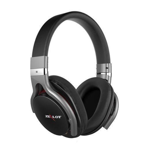 ZEALOT B5 Stereo Wired Wireless Bluetooth 4.0 Headphone Subwoofer Headset Ear Cup With 40mm Speaker  HD Microphone, For Mobile Phones  Tablets  Laptops, Support 32GB TF  SD Card MaximumBlack