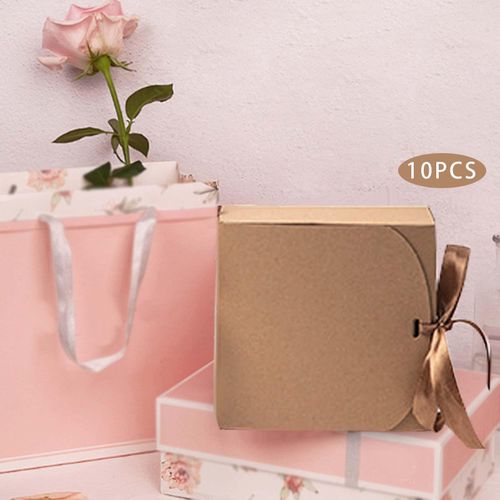 10Pcs Gift Boxes For Presents Gift Packaging Brown 16.5cm