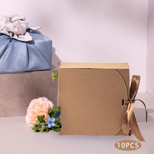 10Pcs Gift Boxes For Presents Gift Packaging Brown 16.5cm