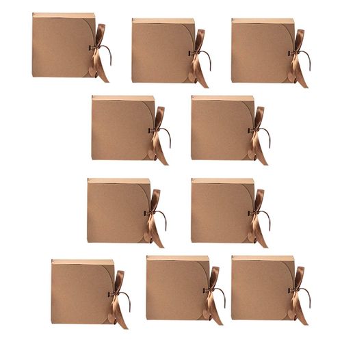 10Pcs Gift Boxes For Presents Gift Packaging Brown 16.5cm