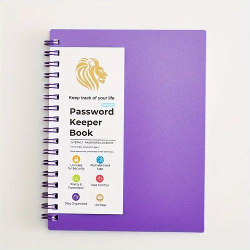 A6 MINI Size Spiral Password Keeper Book With