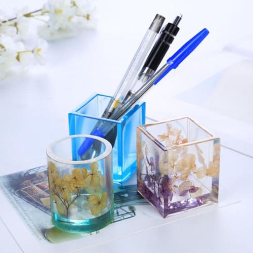 Brush Pot Silicone Mold Mould For Epoxy Resin DIY Dried   Craft
