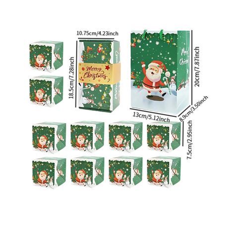 Gift Box Jumping Boxes Christmas Green 10Pcs Boxes