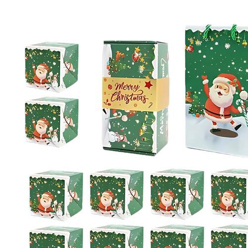 Gift Box Jumping Boxes Christmas Green 10Pcs Boxes