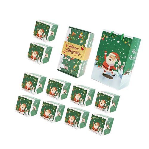 Gift Box Jumping Boxes Christmas Green 10Pcs Boxes