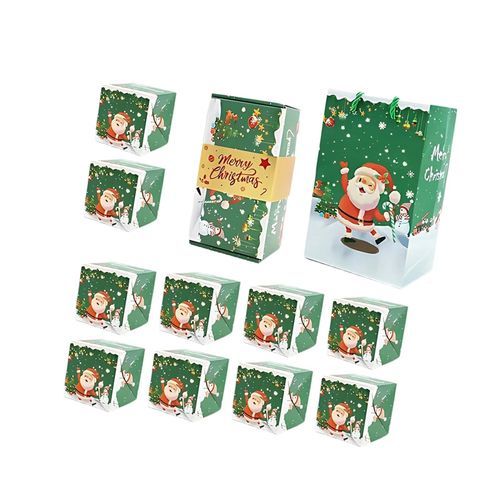 Gift Box Jumping Boxes Christmas Green 10Pcs Boxes