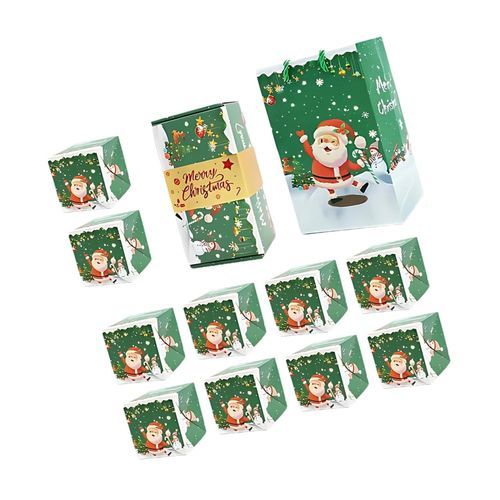 Gift Box Jumping Boxes Christmas Green 10Pcs Boxes