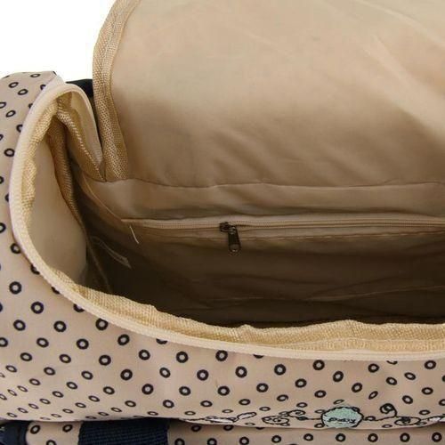 Mummy Bag Multifunctional Baby Diaper Changing Shoulder Bag Dark Blue