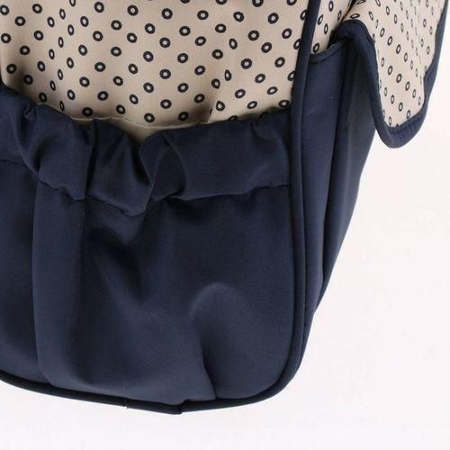 Mummy Bag Multifunctional Baby Diaper Changing Shoulder Bag Dark Blue